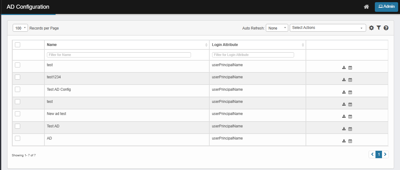 Ad Configurations AD Import and Authentication
